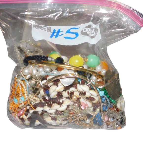 Jewelry Jewelry - Jewelry Bag Over 4 lbs. Of Craft Jewelry & Beads